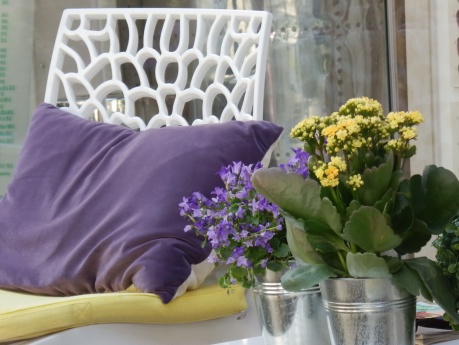 The colour shop next door. How to match your soft furnishings with your floral arrangements