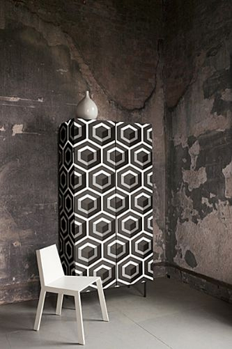 Upcycle your wardrobe with Cole and Son's Geometric wallpaper