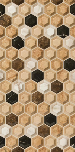 hexagon wandf honeycomb avo