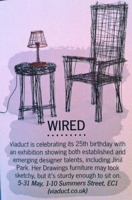 Doodle becomes real/ Wire furniture by 
