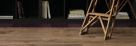 Amtico 'Fumed Oak' is perfect for that library look