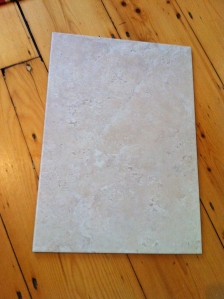 Not too busy, not too dark, not too pink, not too pale: this tile is just right/ Legend Marfil from Tiles UK