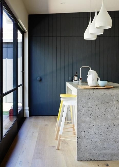 Concrete example of decor in greyscale/ Jane Cameron Architects on Desire to Inspire 